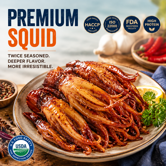 🦑BBQ Roasted Whole Squid Snack – Ready to Eat, Individually Wrapped-TTBD
