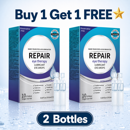 Hydrating Eye Drops – Single-Use Lubricant Drops for Dry & Tired Eyes, Daily Refreshing Eye Comfort-YQ