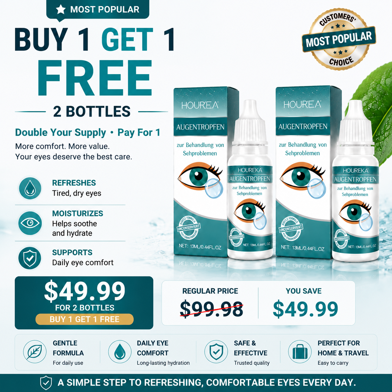 Buy 1 Get 1 FREE⭐2 Bottles