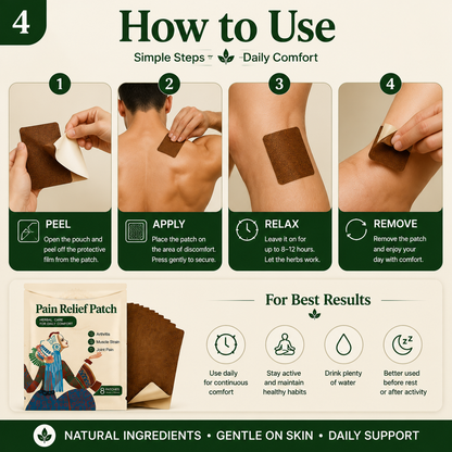 Traditional Herbal Pain Relief Patch – Joint & Muscle Comfort Support-YQ