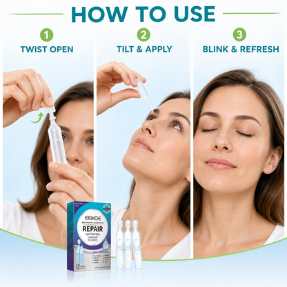 Hydrating Eye Drops – Single-Use Lubricant Drops for Dry & Tired Eyes, Daily Refreshing Eye Comfort-YQ