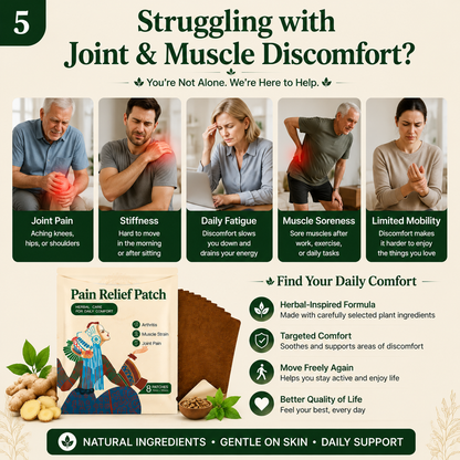 Traditional Herbal Pain Relief Patch – Joint & Muscle Comfort Support-YQ