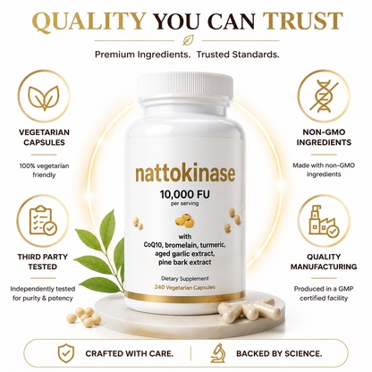 Support Your Heart & Circulation With A Japanese-Inspired Formula,A convenient daily supplement combining Nattokinase, Turmeric, and botanical extracts.-YQ