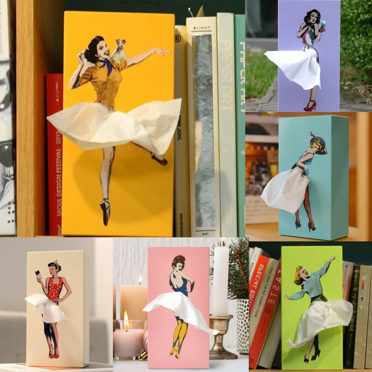 Early Christmas Sale - Flying Skirt Tissue Box FREE SHIPPING