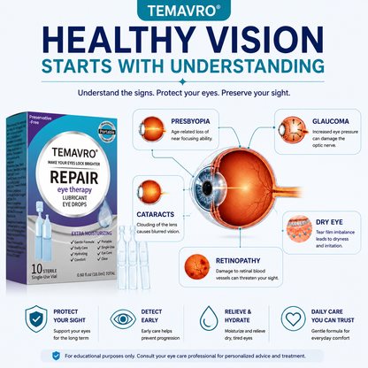 Hydrating Eye Drops – Single-Use Lubricant Drops for Dry & Tired Eyes, Daily Refreshing Eye Comfort-ZZ