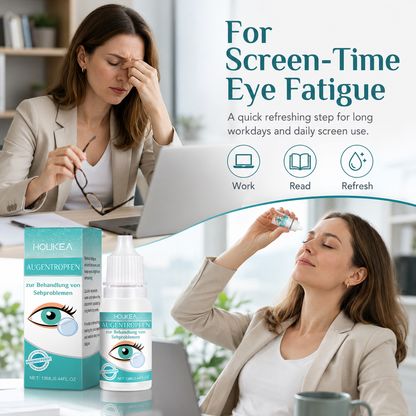 Professional Medical Eye Drops - Hydrating Eye Care Solution for Dry Eyes, Irritation & Eye Fatigue-WH