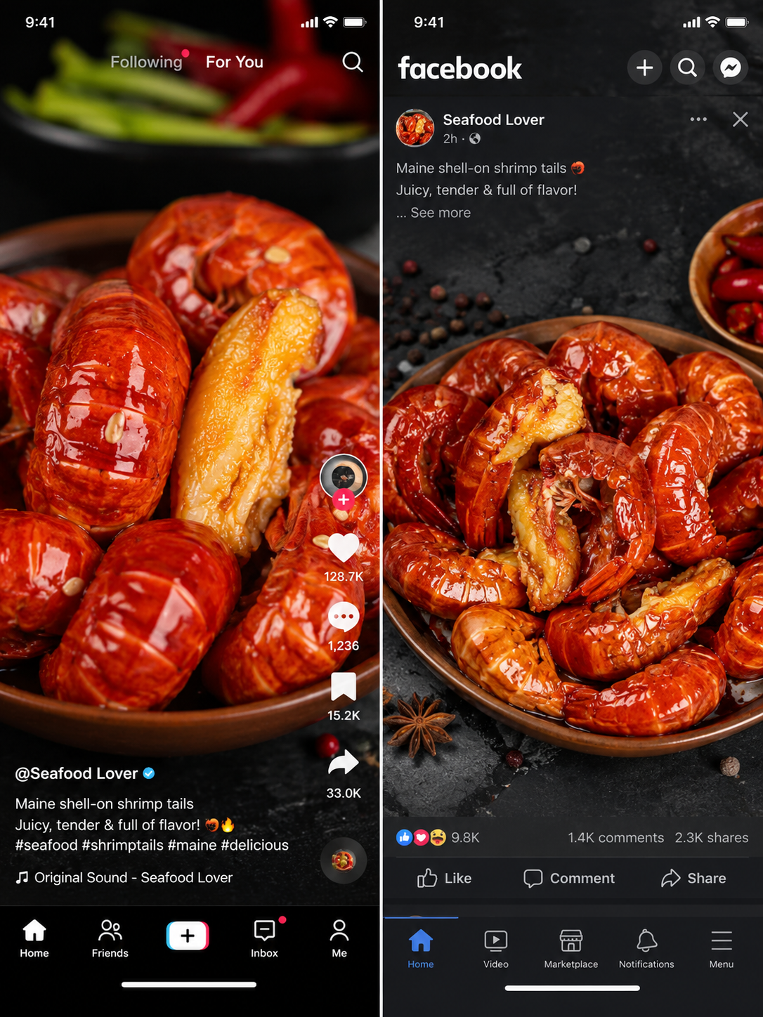 🦞Fresh lobster tail meat with shell-TTBD